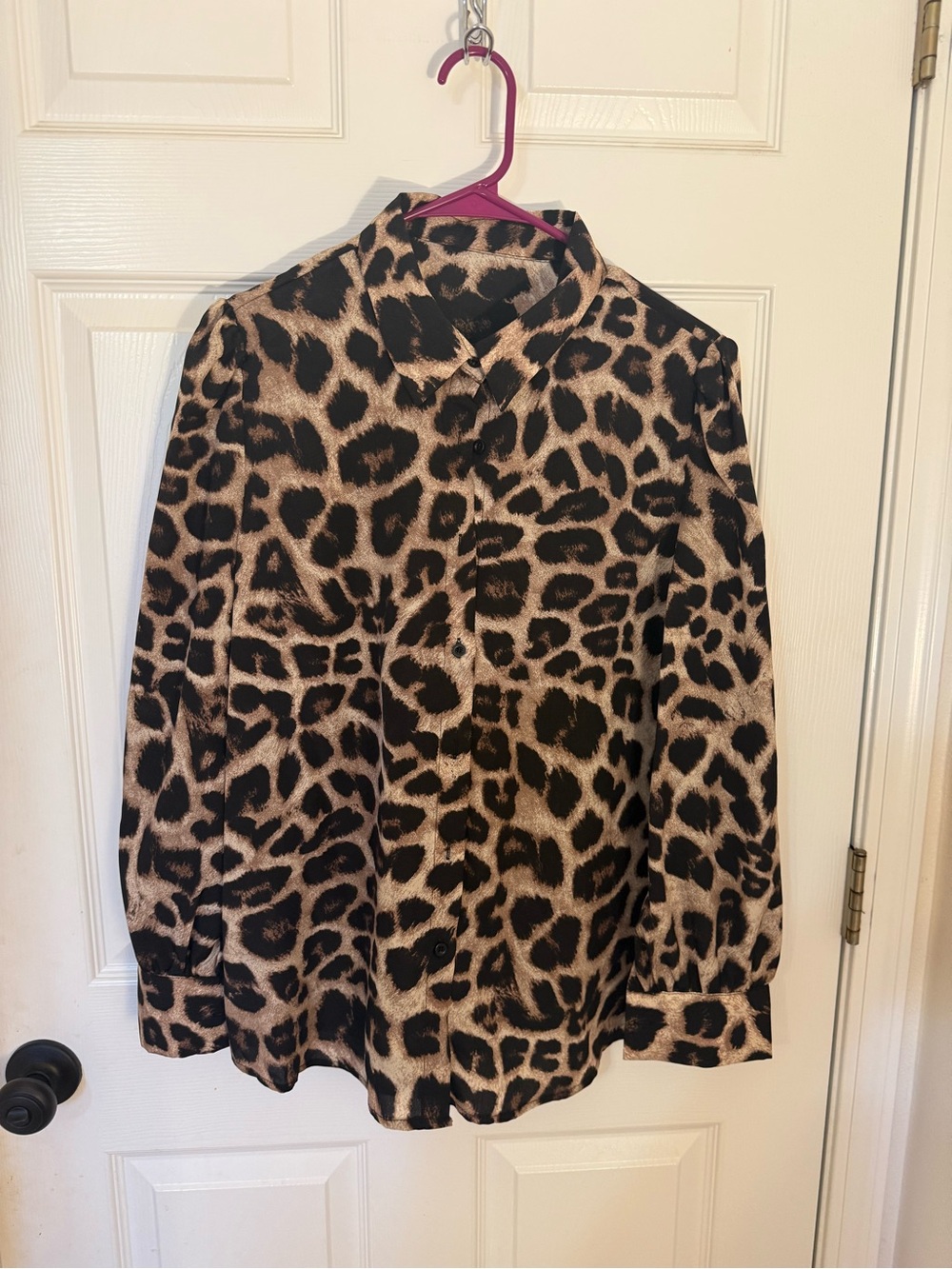 SHEIN Leopard Print Blazer Jacket - Brown/Black